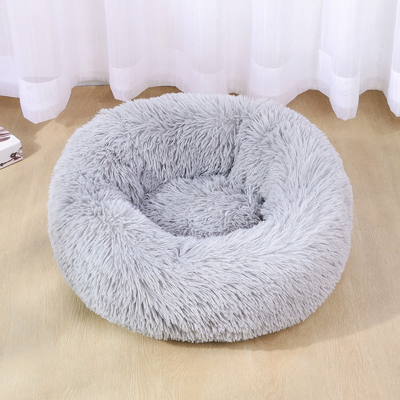 Dog Bed Super Soft Washable Long Plush Pet Kennel Deep Sleep Dog House Velvet Mats Sofa For Dog Basket Pet Cat Bed