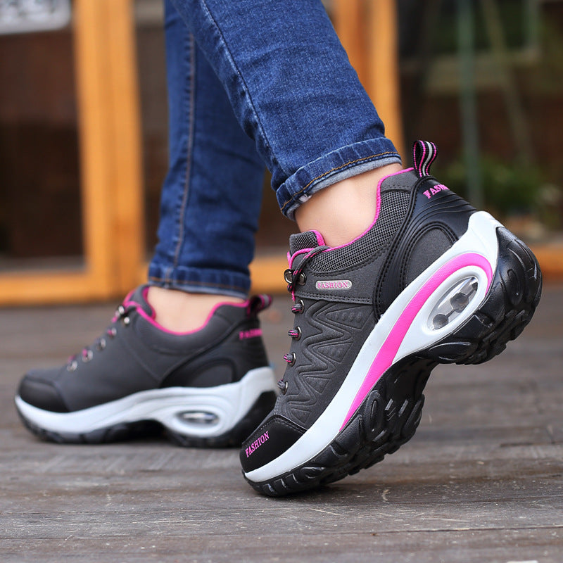 Autumn Winter Women Sneakers Air Cushion Design Platform Shoes