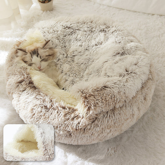 Plush shell pet nest