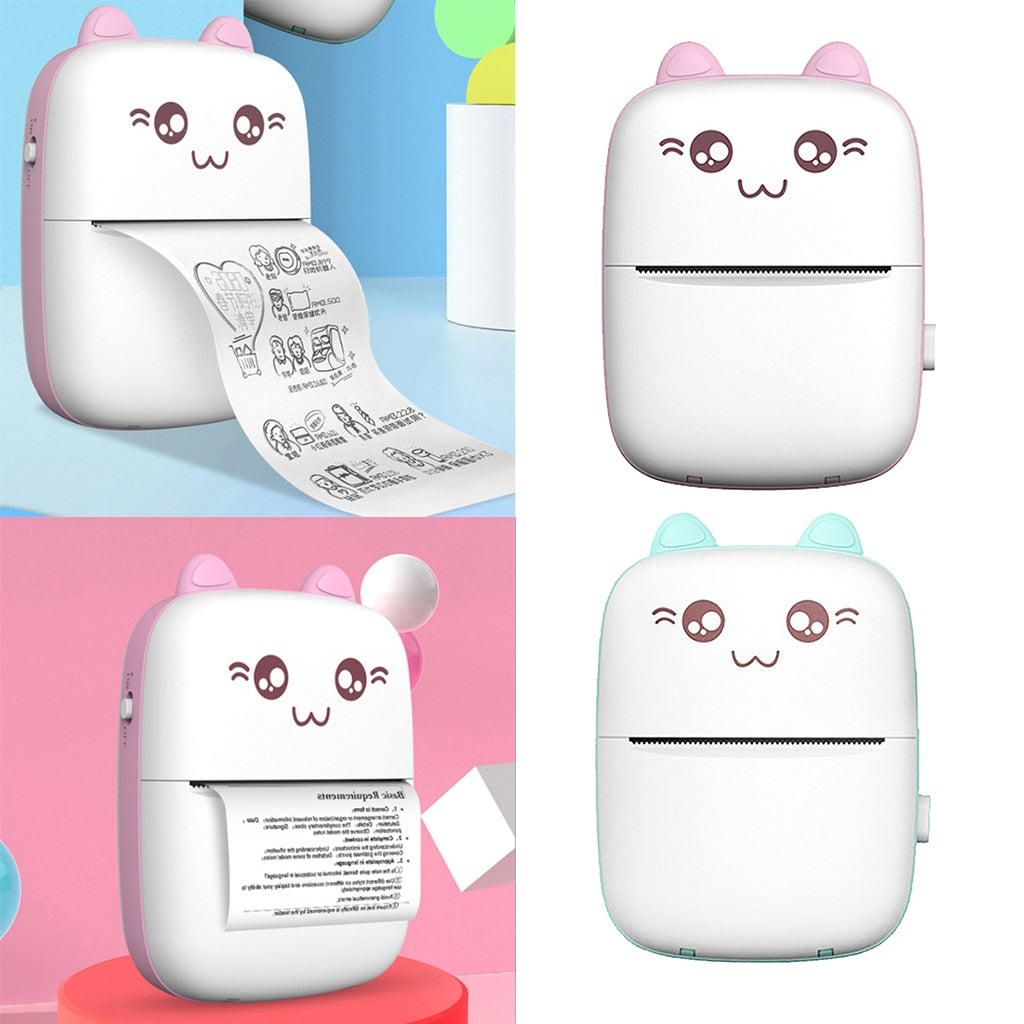 Mini Printer Portable Mini Bluetooth WiFi Mobile Phone Photo Title Note Hot Print Pocket Student Error Label