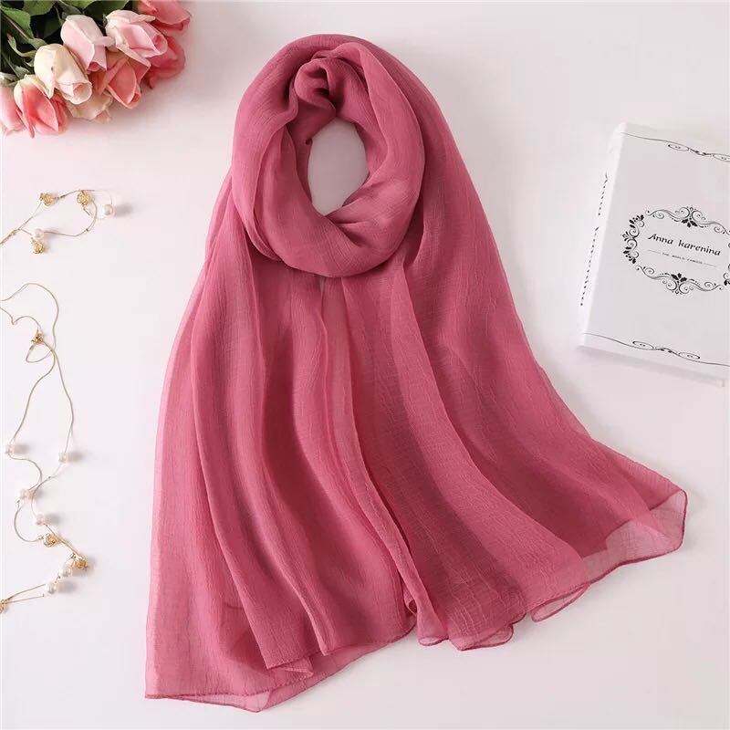 Long shawl beige scarf