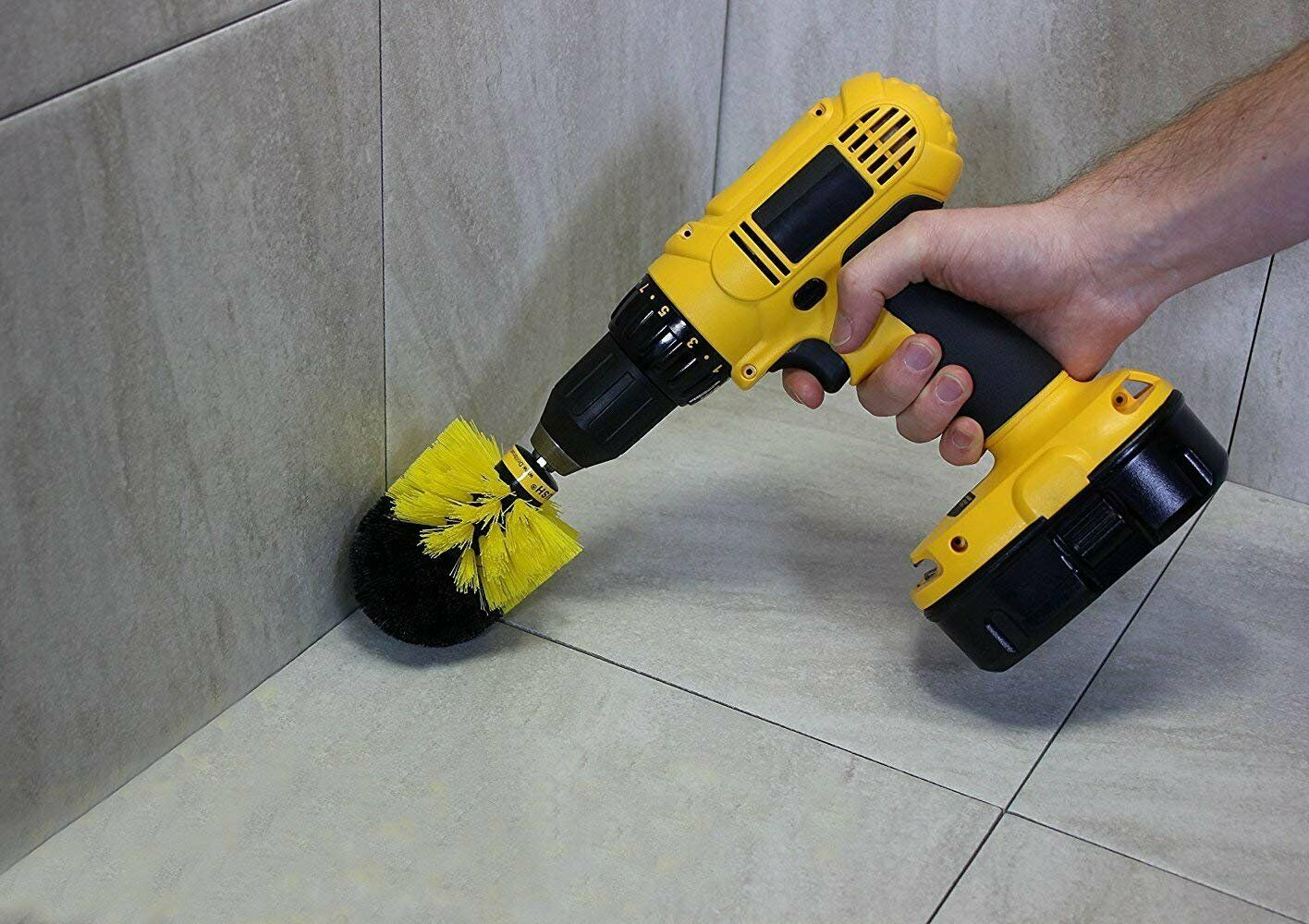 Drill Brush Set Power Scrubber Brushes for Car Wash Cleaning Carpet Tile Grout