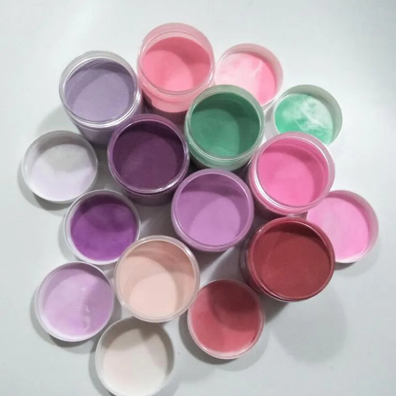 10/20/40/50 Jars  (10g Jar ) Acrylic Nail Dip Powder Acrylic + Dip Collection - Color List In Details Section For This Kit Set