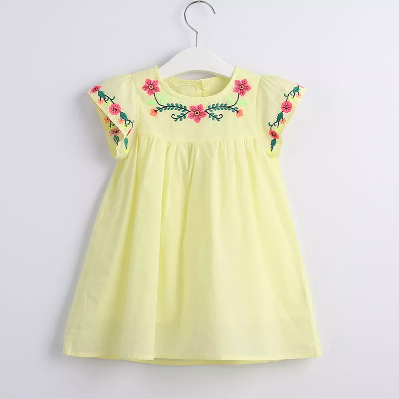 Summer Girl Dress Embroidered Fancy Princess Dresses  Children'S Clothing Clothes