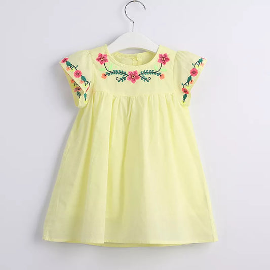 Summer Girl Dress Embroidered Fancy Princess Dresses  Children'S Clothing Clothes