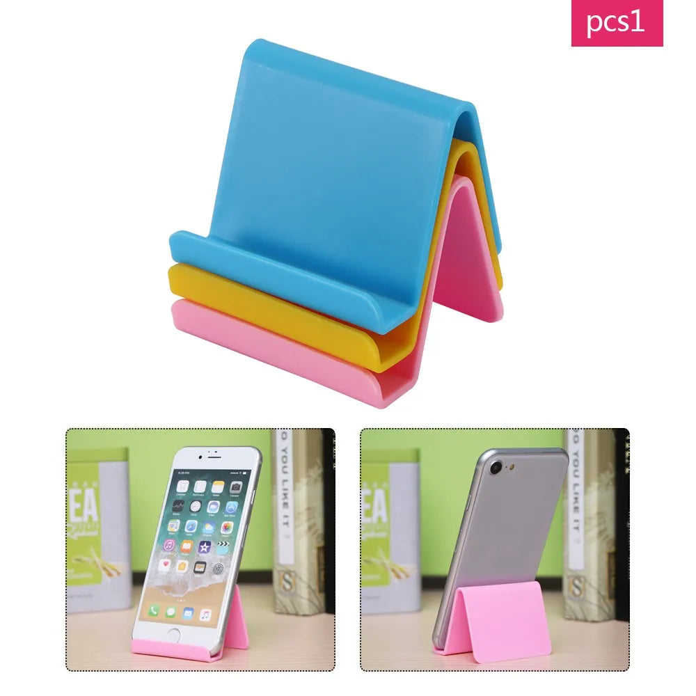 Mini Candy Mobile Phone Accessories Portable Desktop Stand Table Cell Phone Holder Universal For IPhone Samsung Xiaomi Huawei