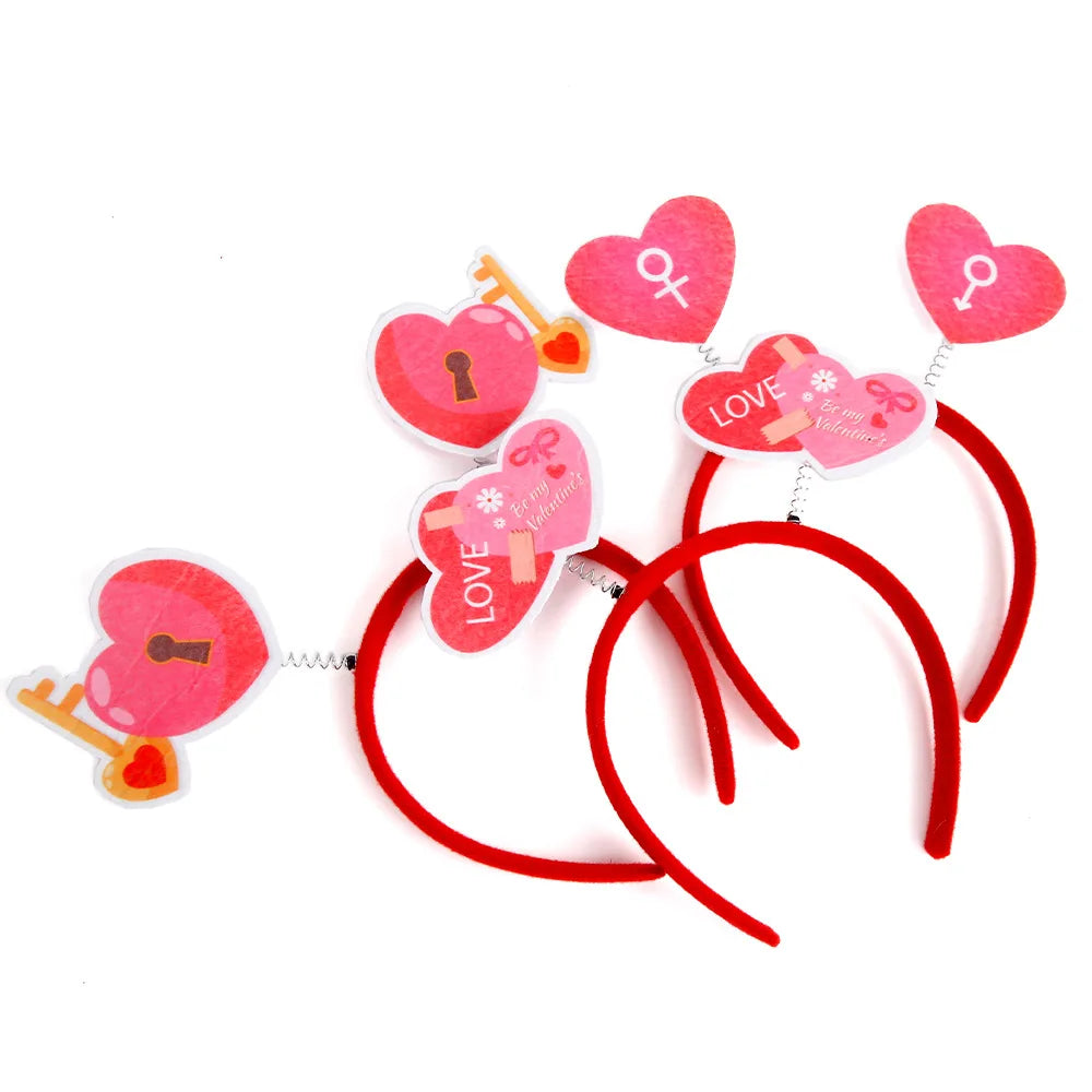 Beautiful Valentines Day Hair Hoop Create Atmosphere Headband Headband Party Props Photo Tools