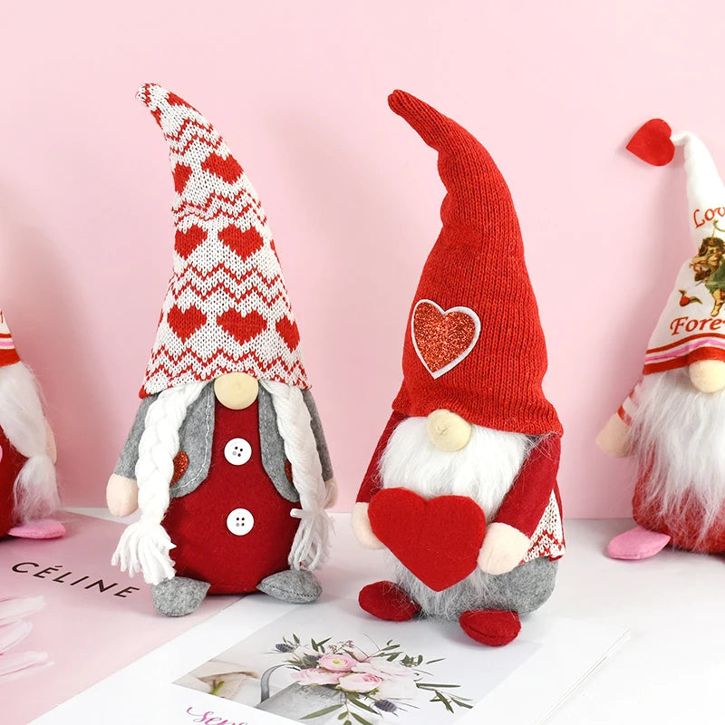 Valentine's Day Nordic Gnome Man Ornament Gifts for Boyfriend Girlfriend Home Decoration