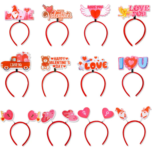 Beautiful Valentines Day Hair Hoop Create Atmosphere Headband Headband Party Props Photo Tools