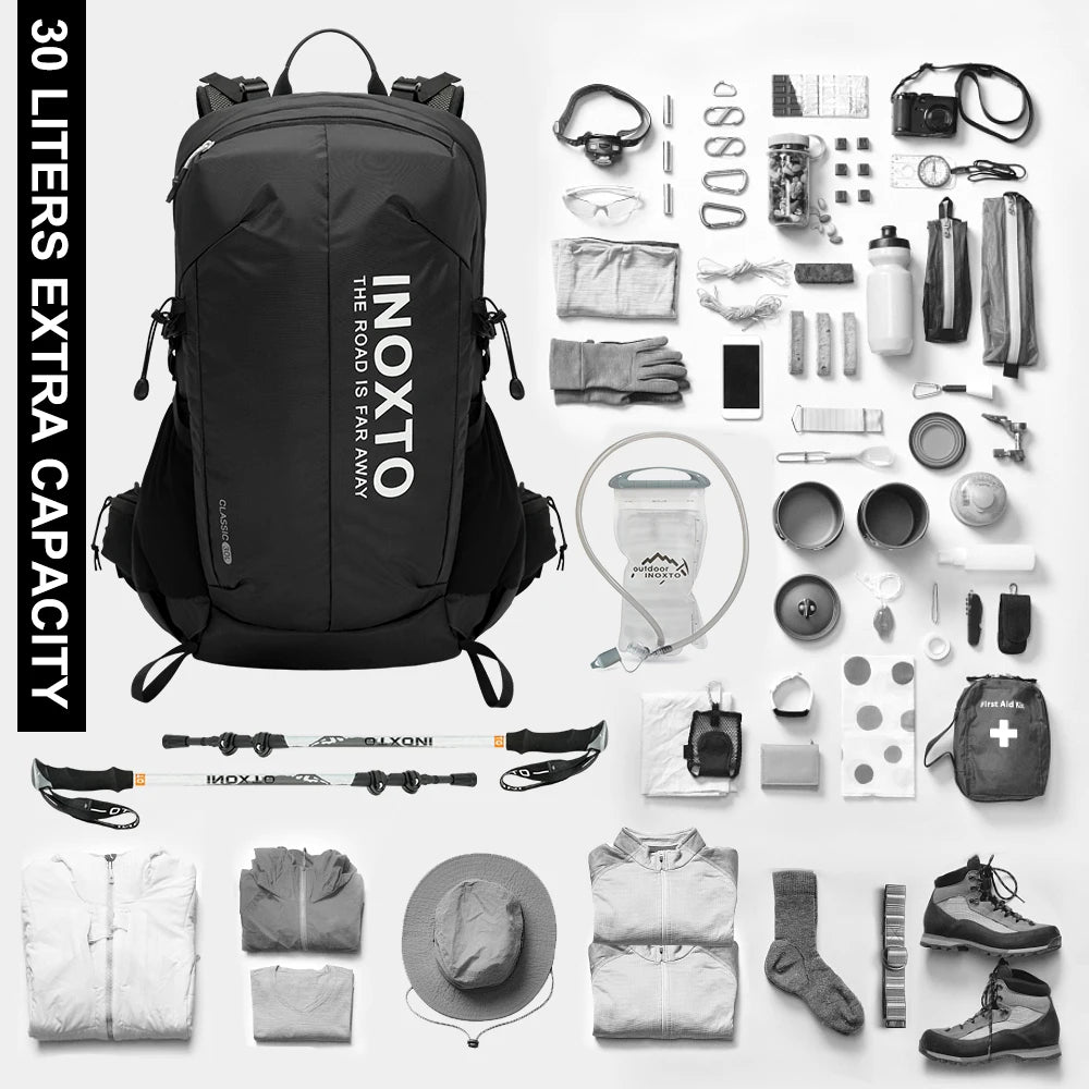 Waterproof Climbing Backpack 30L Outdoor Sports Bag Travel Backpack Camping Hiking Backpack Women Trekking Bag  Men Rain Cover