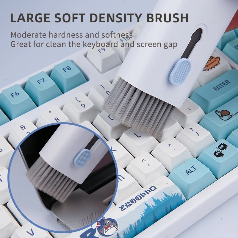 7 in 1 Cleaner Kit For Phone Computer Keyboard Wireless Headphones Cleaning Pen for AirPods Earbud Clean Tools Keycap Puller