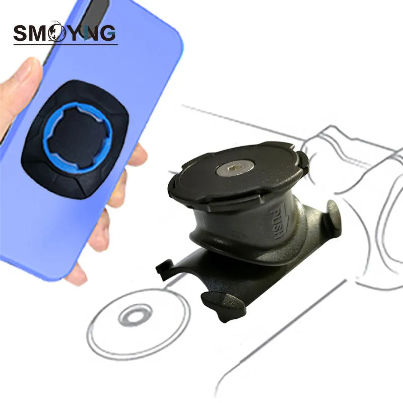 SMOYNG Security Lock Motorcycle Bicycle Phone Holder Stand Adjustable Support MTB Bike Handlebar Mount Bracket For Xiaomi iPhone