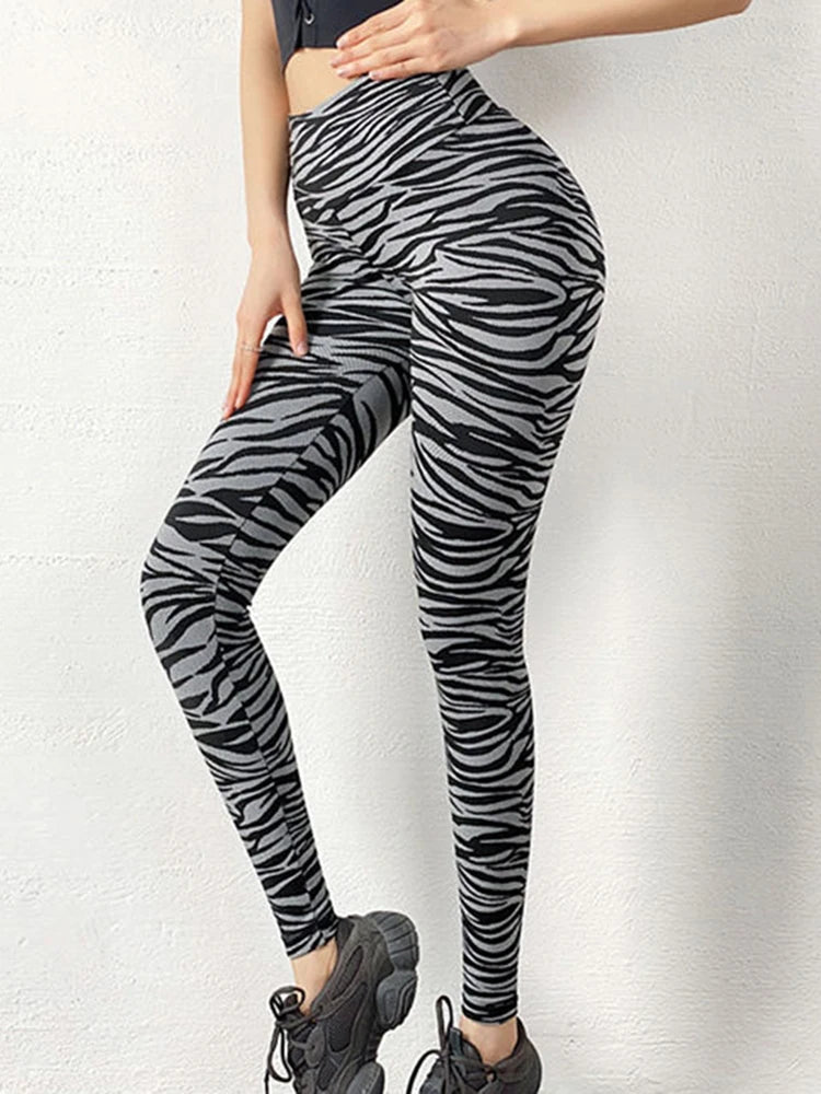 Leopard Printed Leggins Push Up Jogging High Waist Sexy Leggings Women Fitness Pencil Pants Workout Trousers Gym Clothing