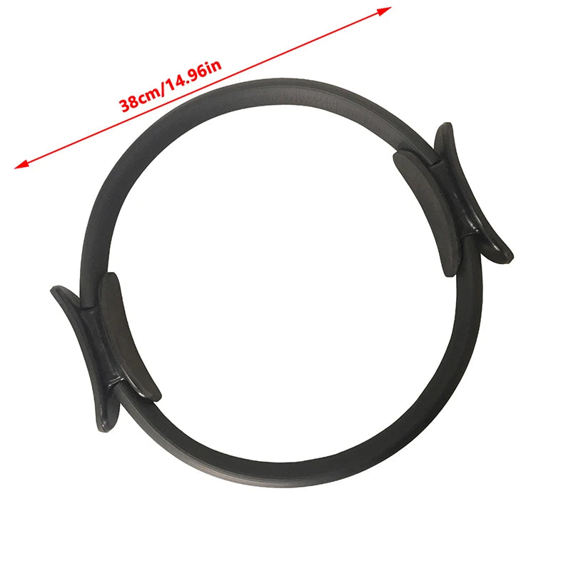 38CM Yoga Fitness Ring Circle Pilates Women Girl Exercise Home Resistance Elasticity Yoga Ring Circle Gym  Pilates Accessories