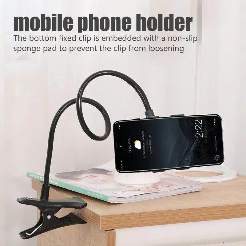 Universal Mobile Phone Holder Flexible Adjustable Cell Phone Clip Desktop Mount Bracket Smartphone Stand