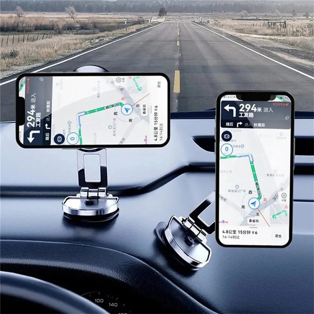 Metal Magnetic Car Mobile Cell Phone Holder Folding Magnet Stand GPS Support For iPhone Xiaomi 360° Rotatable Mount