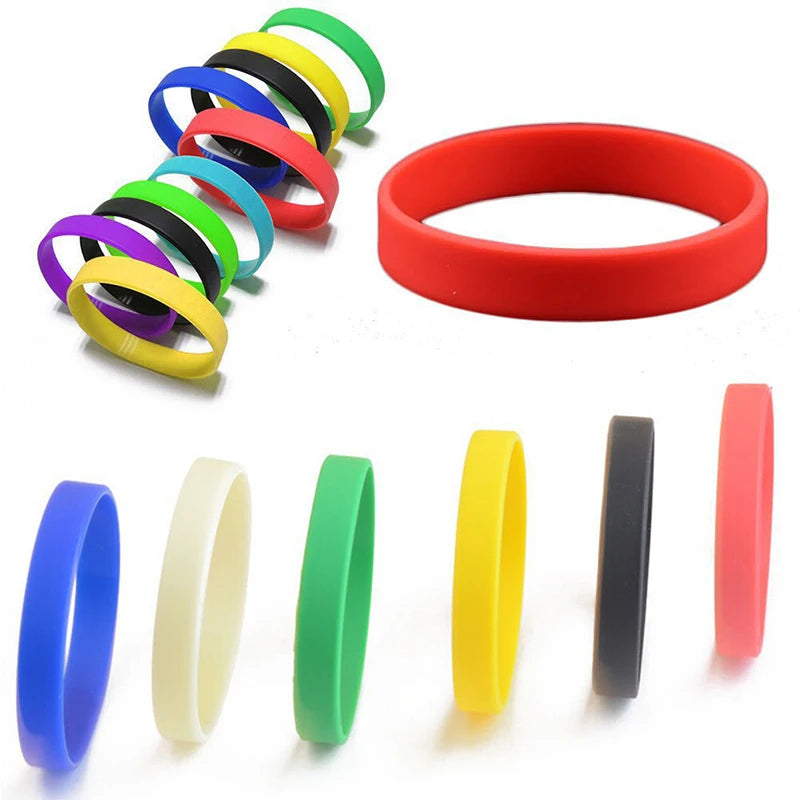 Outdoor Running Cycling Basketball Sports Silicone Candy Color Bracelet Night Glow Silicone Bracelet