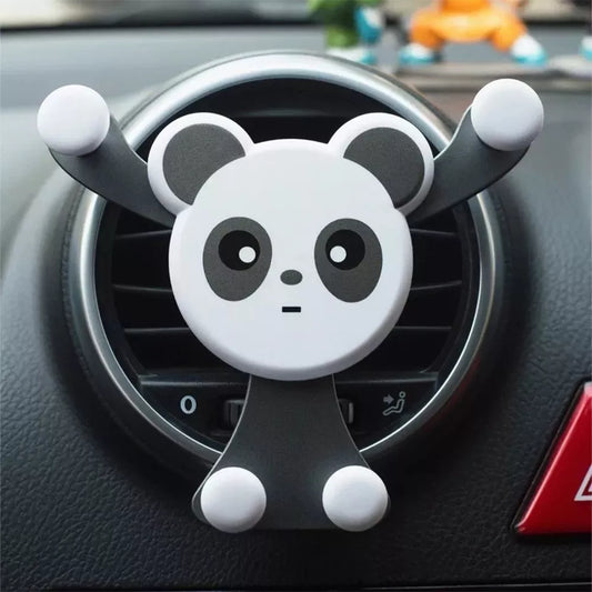 Universal Panda Gravity Car Phone Holder Air Vent Mount Stand for Cell Phone GPS Auto Bracket Mobile Phone Car Accessories