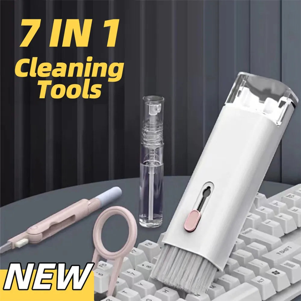 7 in 1 Cleaner Kit For Phone Computer Keyboard Wireless Headphones Cleaning Pen for AirPods Earbud Clean Tools Keycap Puller