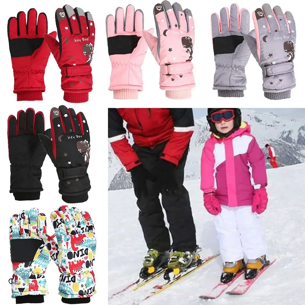 Anti-slip Full Finger Ski Children's Gloves Outdoor Sports