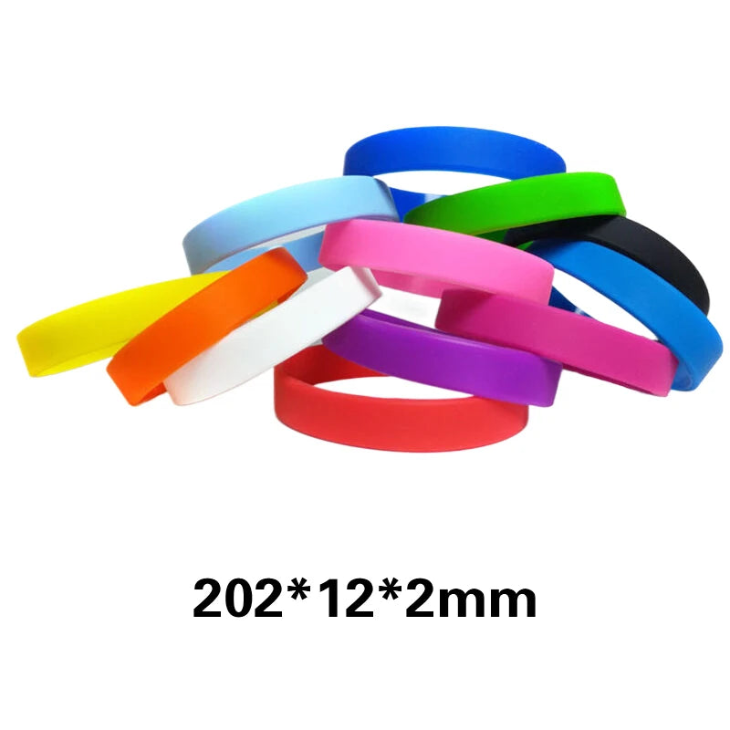 Outdoor Running Cycling Basketball Sports Silicone Candy Color Bracelet Night Glow Silicone Bracelet