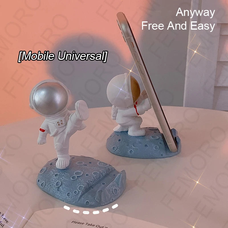 Mobile Phone Stand Cartoon Astronauts Decor Cell Phone Holder Accessories