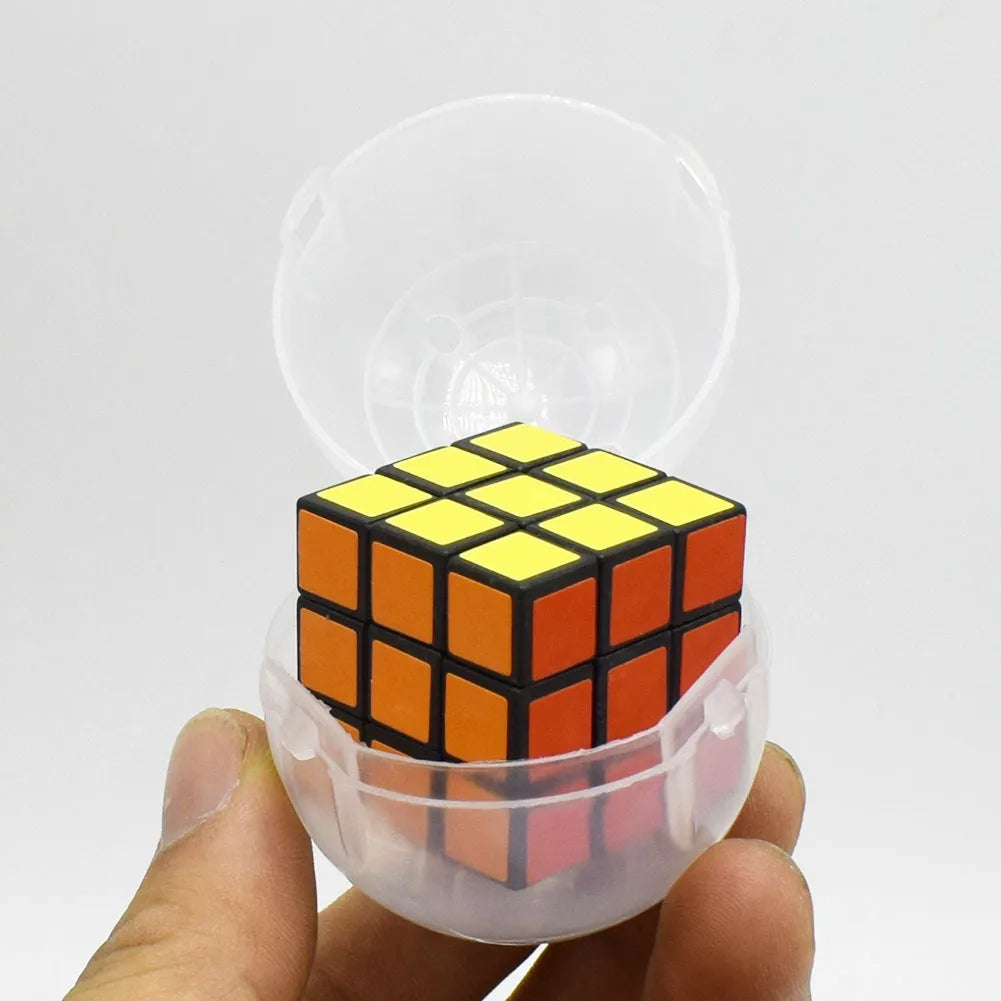 12Pcs Puzzle Cube Surprise Capsule Egg Ball Educational Toys For Kids Birthday Party Favors Pinata Filler Rewards Giveaway Gift