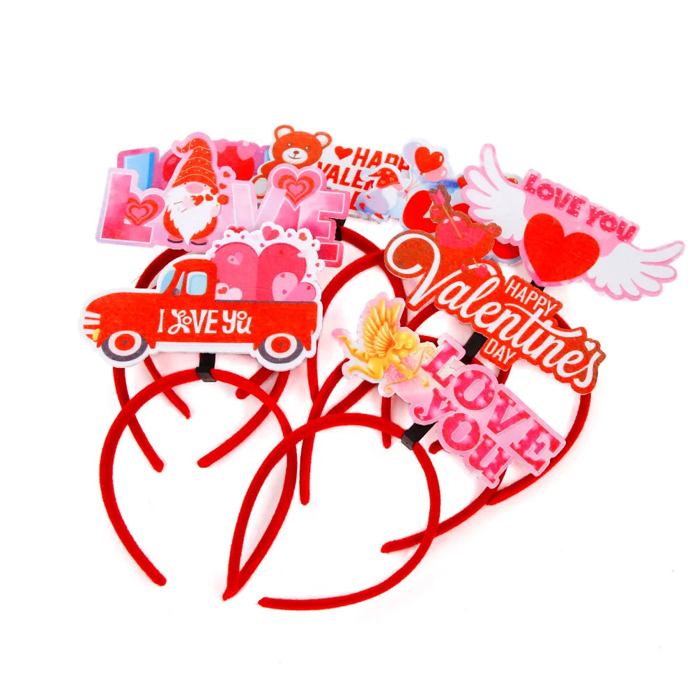 Beautiful Valentines Day Hair Hoop Create Atmosphere Headband Headband Party Props Photo Tools