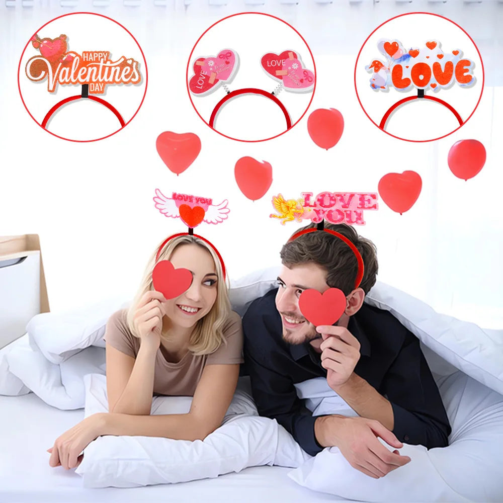 Beautiful Valentines Day Hair Hoop Create Atmosphere Headband Headband Party Props Photo Tools