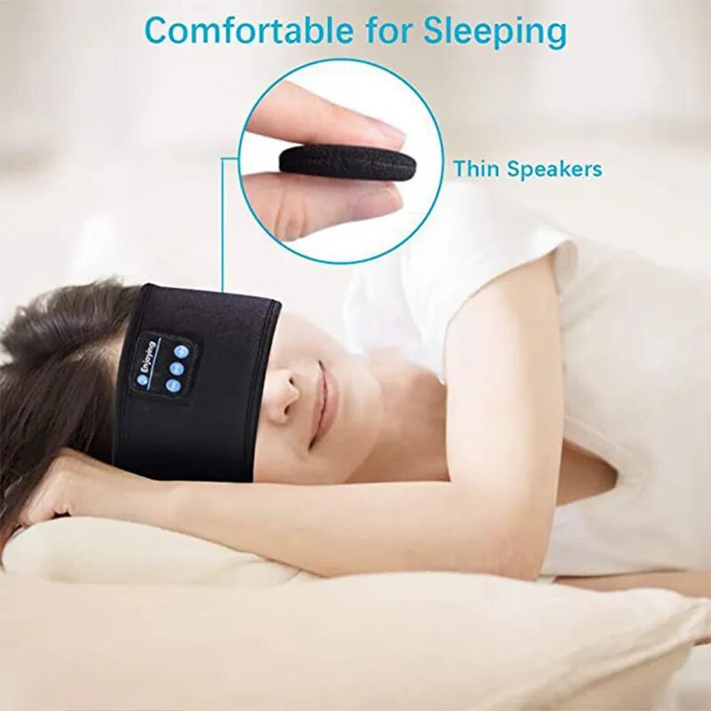 Original Wireless Bluetooth Headset Sport Sleep Headband Eye Mask Earphones Music Earbuds Wireless Headphones