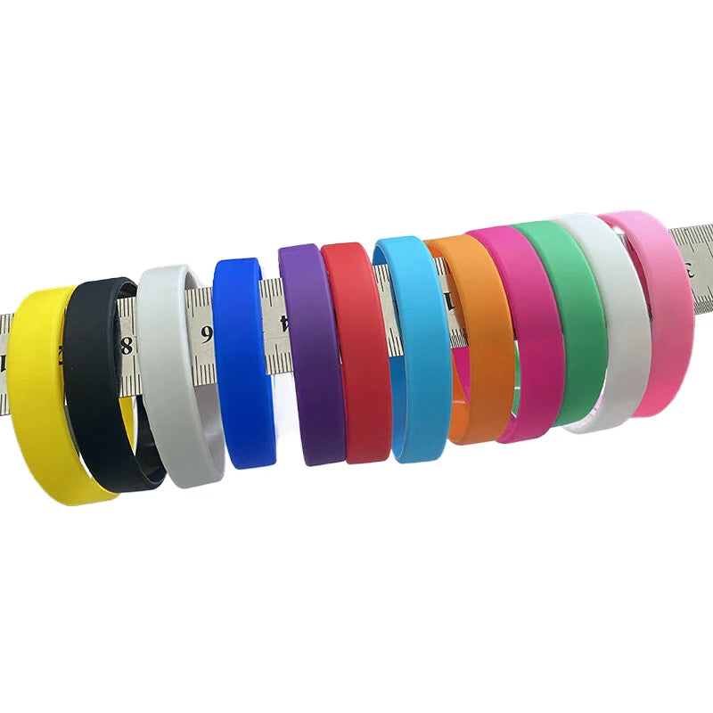 Outdoor Running Cycling Basketball Sports Silicone Candy Color Bracelet Night Glow Silicone Bracelet