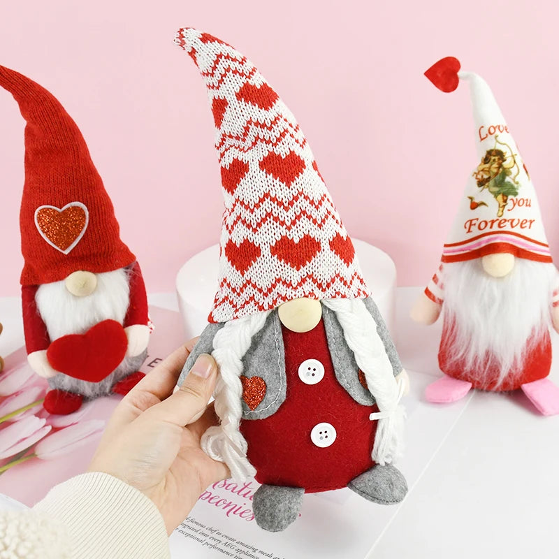 Valentine's Day Nordic Gnome Man Ornament Gifts for Boyfriend Girlfriend Home Decoration