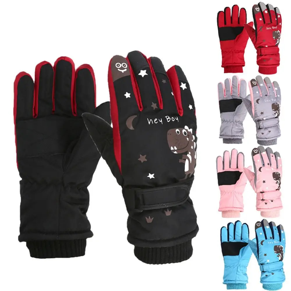 Anti-slip Full Finger Ski Children's Gloves Outdoor Sports