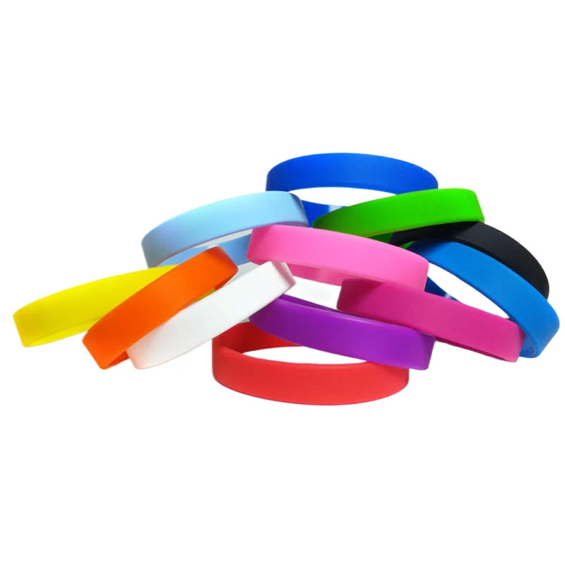 Outdoor Running Cycling Basketball Sports Silicone Candy Color Bracelet Night Glow Silicone Bracelet