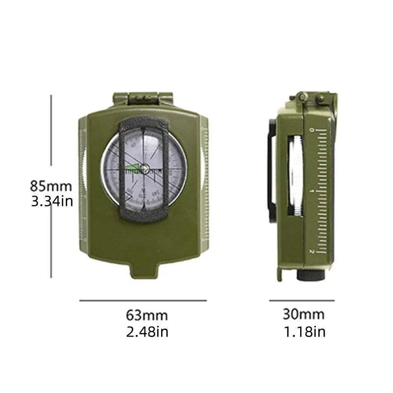 Waterproof High Precision Compass Outdoor Gadget Sports Hiking Mountaineering Professional Military Army Metal Sight