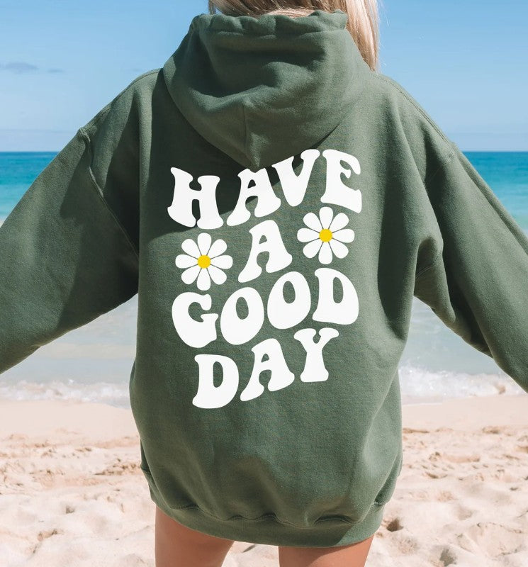 Spring And Autumn Men's Women's Hoodie Flower Print Casual Hoodie