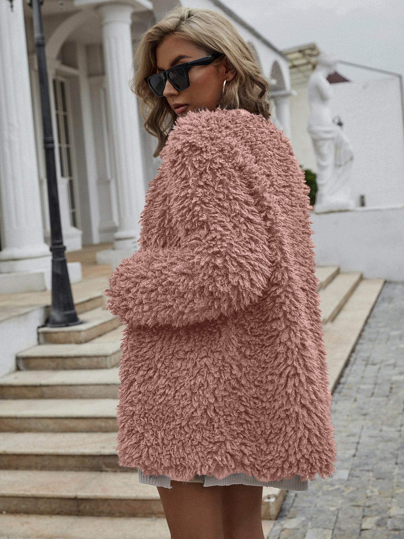 Faux fur coat